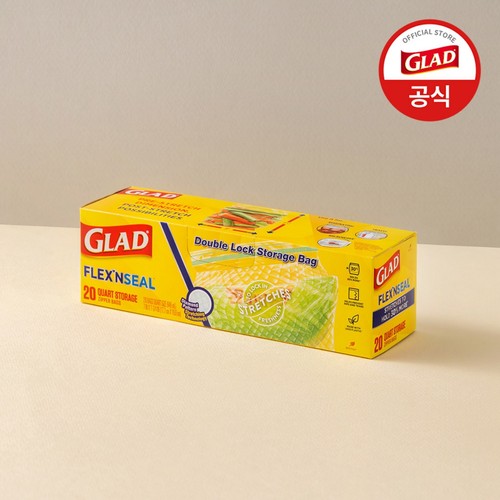 GLAD 늘어나는 매직백 냉장(중형) (17.7*19.6CM*20매)