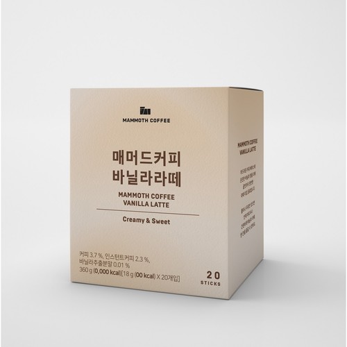 매머드 바닐라라떼 (18G*20입)