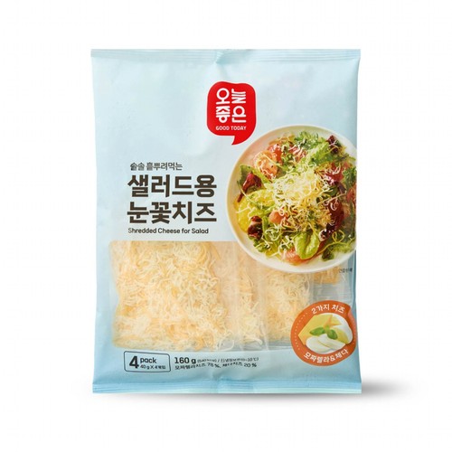 오늘좋은 샐러드용 눈꽃치즈 (40G*4입)