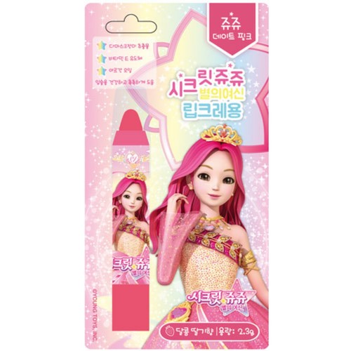 시크릿쥬쥬 립크레용 (쥬쥬데이트핑크)