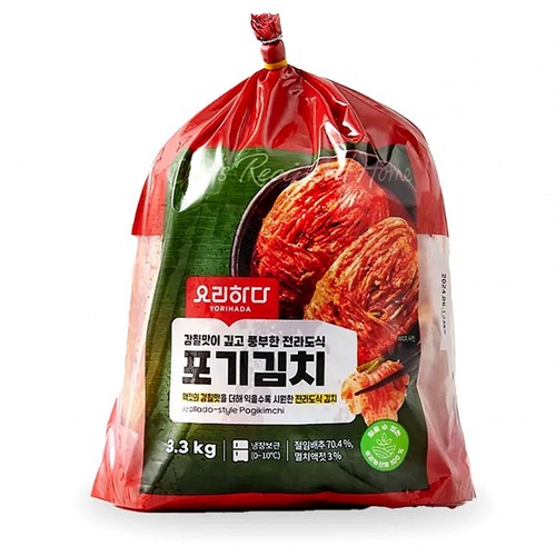 요리하다 전라도식 포기김치 (3.3KG)