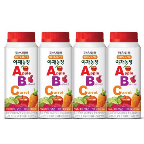 파스퇴르 유기농 야채농장 ABC (190ML*4입)