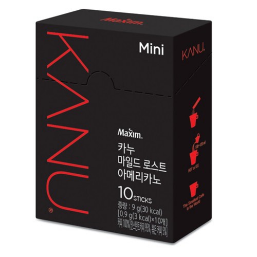  동서 카누 미니 마일드로스트 아메리카노 10포 (0.9G*10입)