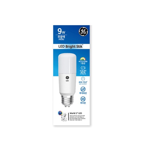 GE 스틱 LED (주광색) 9W (1입)
