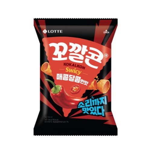 롯데 꼬깔콘 매콤달콤한맛 (134G)