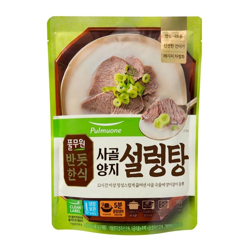풀무원 반듯한식 사골 양지 설렁탕 (500G)