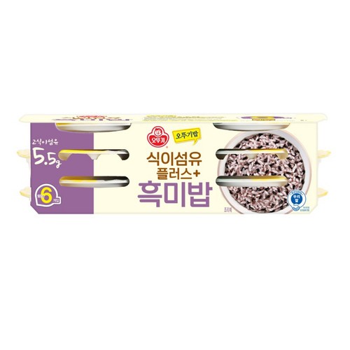 오뚜기 식이섬유플러스 흑미밥 (130G*6)