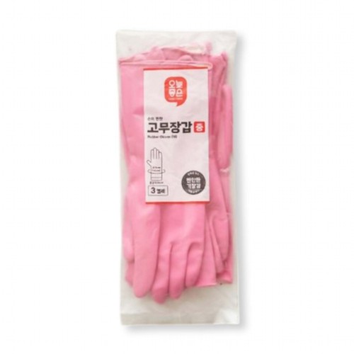 오늘좋은 고무장갑 (중,3켤레)