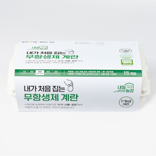 스마트팜 1+등급계란(15입/대란) (15입/대란)