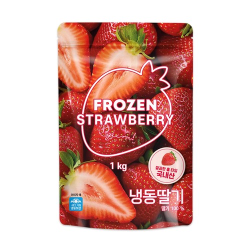 국산 냉동 딸기 (1KG/봉)
