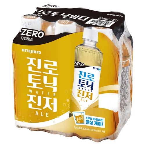 진로 토닉워터 진저에일 제로 (300ML * 6)