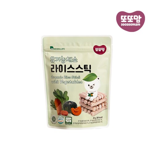 또또맘 유기농 채소 라이스스틱 (20G)