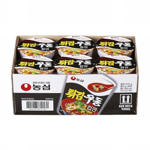 농심 튀김우동 소컵 (62g*6)