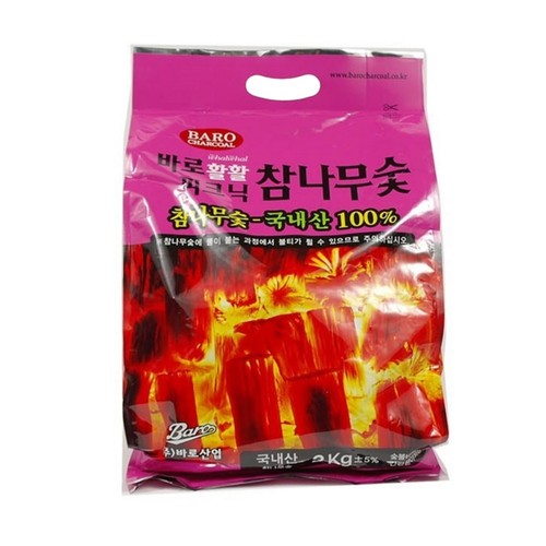바로활활 피크닉 참나무숯 (2KG)