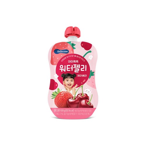 베베쿡 아이쭉쭉 워터젤리 체리베리 (100ML)