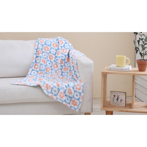 오늘좋은 코지플란넬 무릎담요(러블리데이지) (70*100CM)