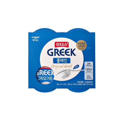 후디스 그릭요거트 플레인 (80G*4입)