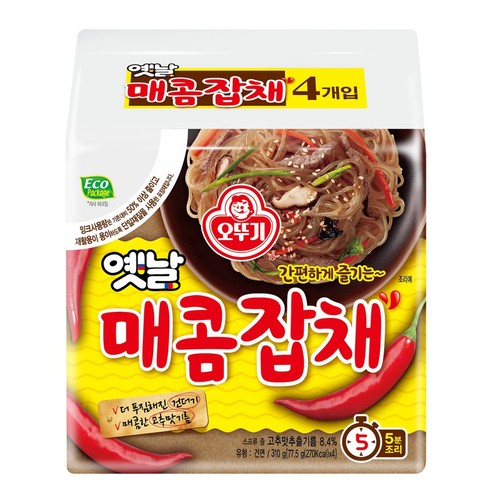 오뚜기 옛날 매콤잡채 (77.5G*4)