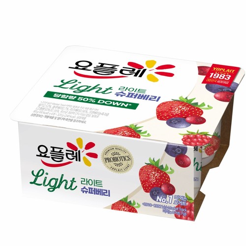 빙그레 요플레 라이트 슈퍼베리 (80G*4입)
