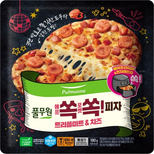 풀무원 쏙쏙피자 미트&치즈 (180G)