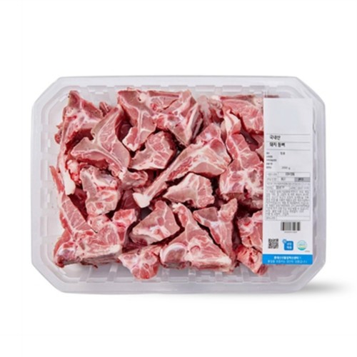 통큰 돼지 감자탕용 등뼈 (국내산/냉동) (2KG)