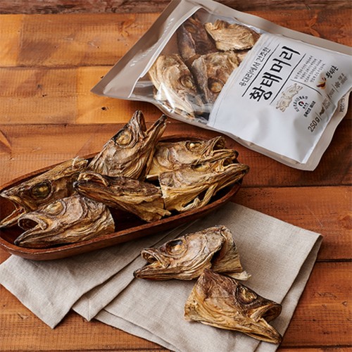 용대리에서 건조한 황태머리 (250G)