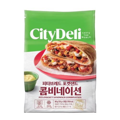 삼립 시티델리 피타브레드 콤비네이션 (360G)