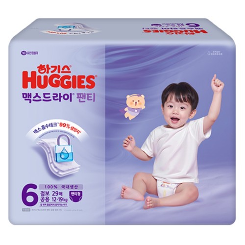 하기스 맥스드라이 팬티 6단계(점보) (29매)