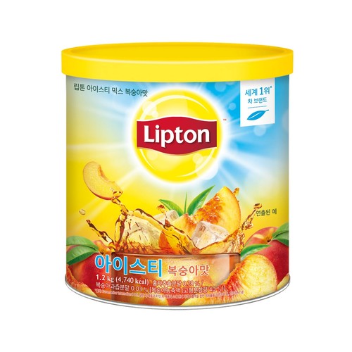 립톤 아이스티 복숭아 원통 (1.2KG)