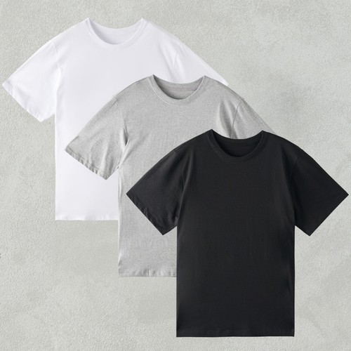 WHITE/100 오늘좋은 남성 반팔티셔츠