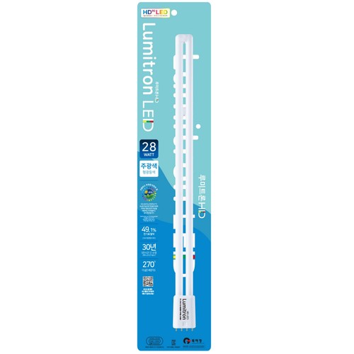 GE 루미트론 HD 이관 LED 형광등 (28W,주광색) (1입)