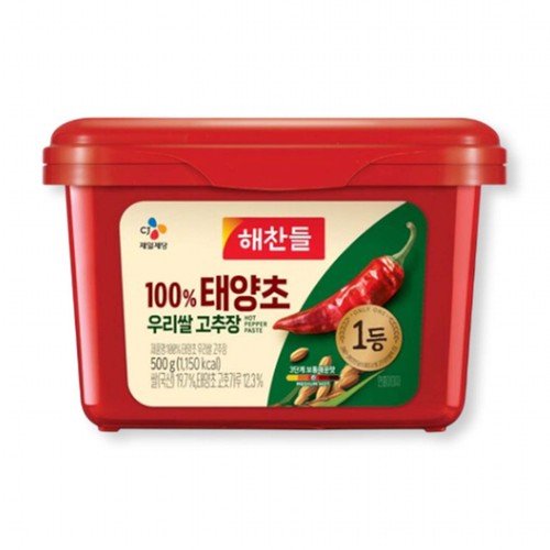 해찬들 100% 태양초 우리쌀 고추장 (500G)