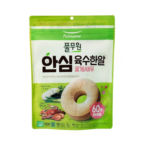 풀무원 안심 육수한알 꽃게새우 (88G)