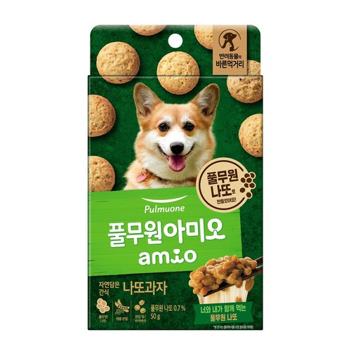 풀무원 아미오 자연담은간식 (나또과자) (50G)
