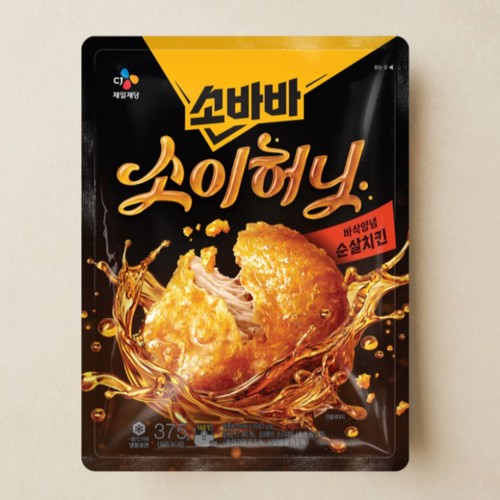 CJ 고메 소바바치킨 소이허니 순살 (375G)
