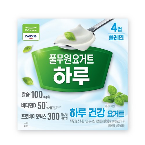 풀무원다논 하루요거트 플레인 (80G*4입)