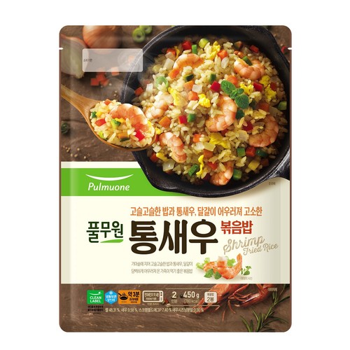 풀무원 7가지 야채통새우 볶음밥 (450G)