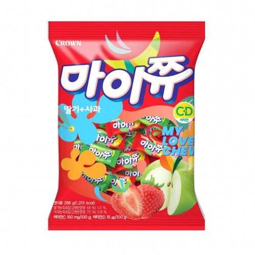 크라운 마이쮸 딸기사과 (288G)