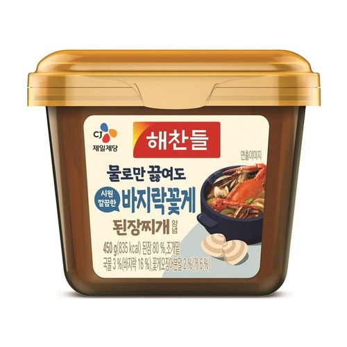 해찬들 바지락꽃게 된장찌개양념 (450G)