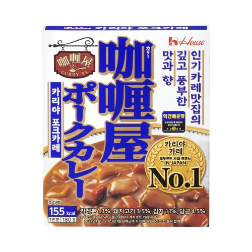 농심 하우스 카리야 포크카레 약간매운맛 (180G)