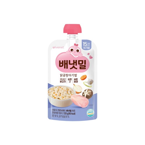 아이배냇 아이배냇 배냇밀 닭곰탕아기밥 (15개월) (120G)
