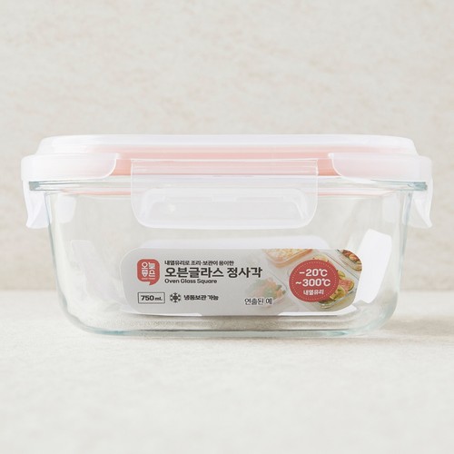 오늘좋은 오븐글라스정사각 (750ml)