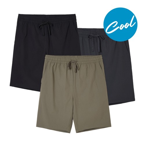 KHAKI/XL 오늘좋은 남성 쿨 냉감 반바지