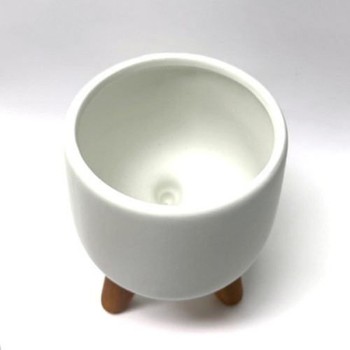 우드 다리화분 (중) (15CM)
