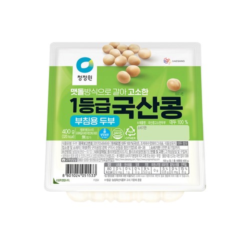 청정원 국산 부침두부 (400G)