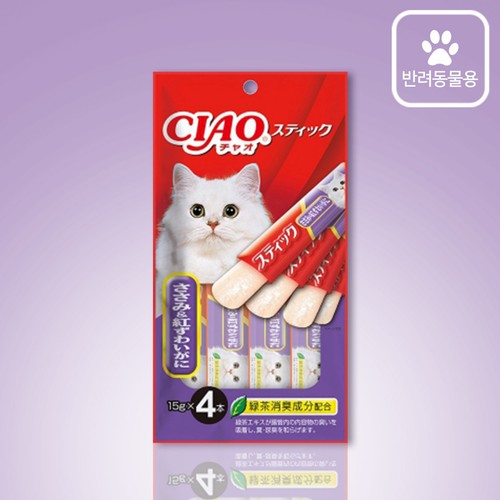 이나바 챠오스틱 (닭가슴살&게살) (15G*4P)