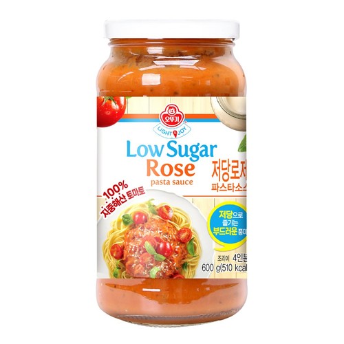 오뚜기 LIGHT&JOY 저당 로제 파스타소스 (600G)