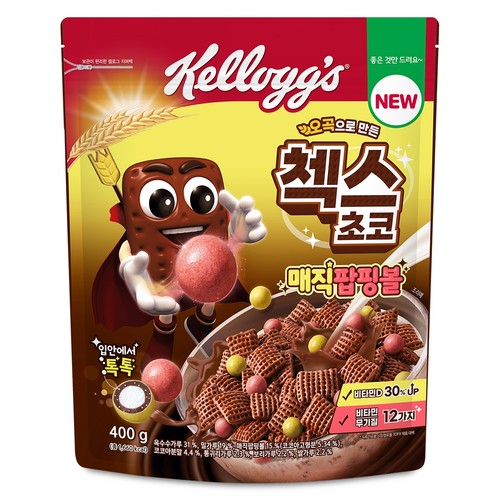 켈로그 첵스초코 매직팝핑볼 (400G)