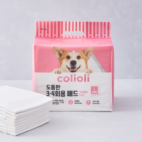 콜리올리 도톰한 3~4회용 패드 (L) (30매)