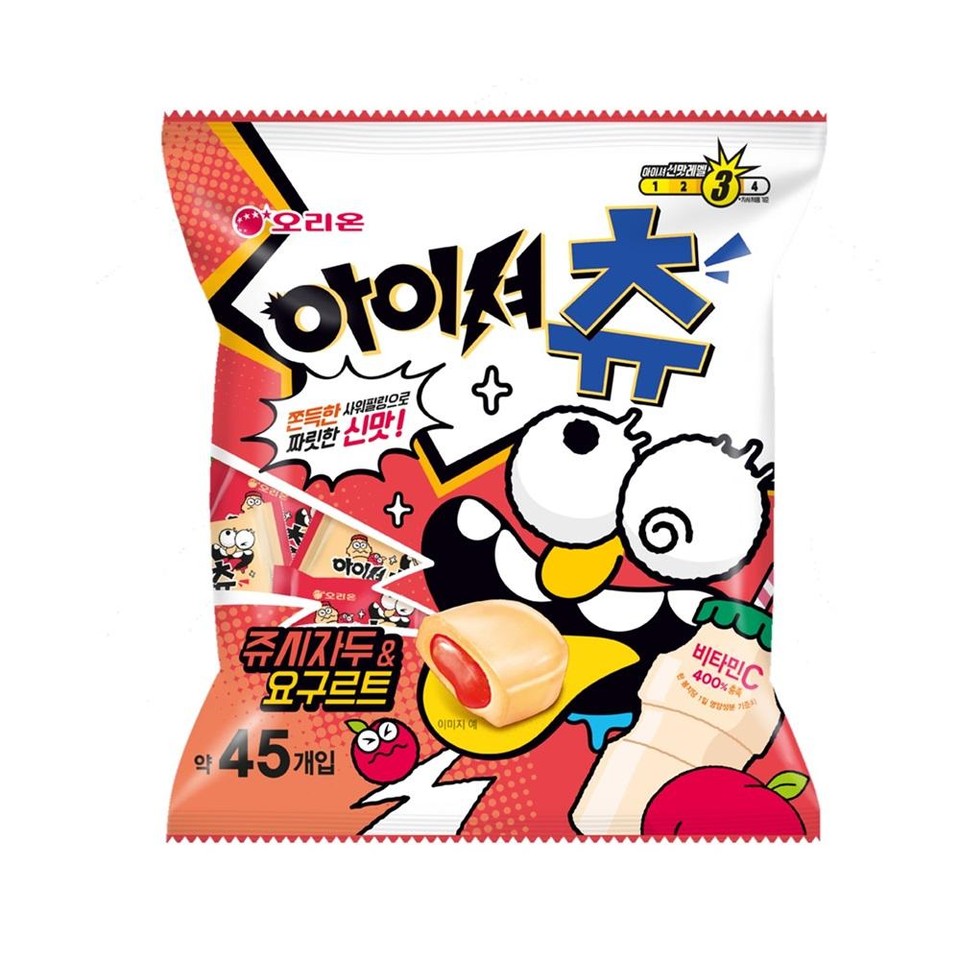 오리온아이셔쫀득한 사위필링으로짜릿한 신맛!아이셔 신맛레벨索아이오리온쥬시자두&요구르트약 45개입이미지 예비타민C400% 84